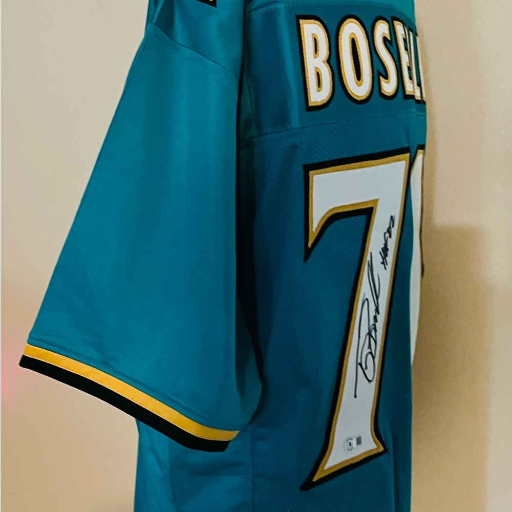 Tony Boselli HOF Autographed/Signed Jersey Beckett COA Jacksonville Jaguars XL - Picture 8 of 11